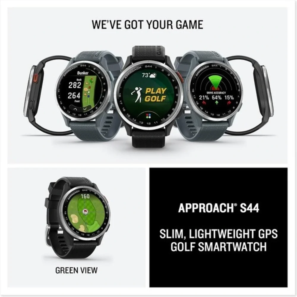 Garmin Approach S44 GPS Golf Course Smartwatch 1.2